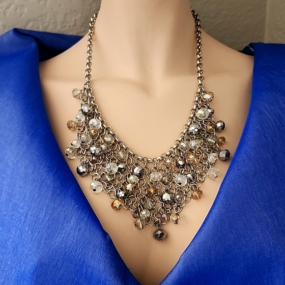 Jewelry Vintage Necklace Lots Of Crystals Bling Sparkle Poshmark